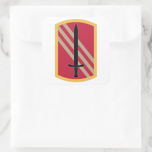 113e duurzaamheidsbrigade vierkante sticker (Tas)