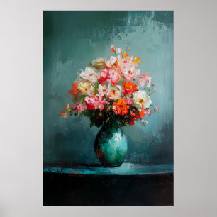 1140 Kracht en kalmte van een bloemenminimalisme - Poster