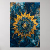 1142 Vuur en water Poster (Voorkant)