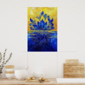 1143 Vuur en water Poster (Keuken)