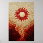 1144 Vuur en water Poster (Voorkant)