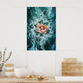 1145 Vuur en water Poster (Keuken)