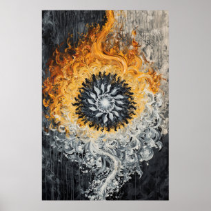 1147 Vuur en water Poster