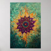 1149 Vuur en water Poster (Voorkant)