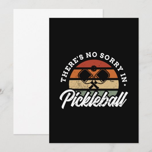 114.Het spijt me niet in Pickleball Save The Date (Voorkant / Achterkant)