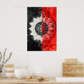 1150 Vuur en water Poster (Keuken)