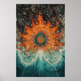 1151 Vuur en water Poster