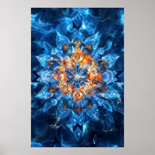 1152 Vuur en water Poster (Voorkant)