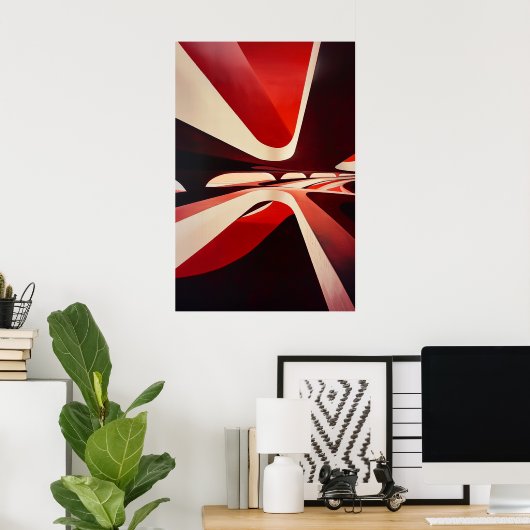 1153 Retro Futurisme Poster (Thuiskantoor)