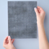 1155 NAVY BLUE GRID PAPIER PATROON SJABLOON TEXTUR FLYER (Hand)