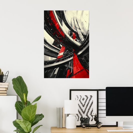 1157 Retro Futurisme Poster (Thuiskantoor)