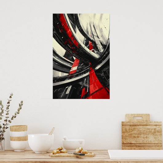 1157 Retro Futurisme Poster (Keuken)