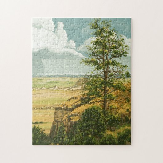 1158 Pijn op Scotts Bluff Monument Legpuzzel (Verticaal)