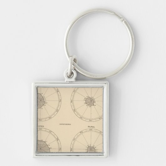 115 Sterftegevallen littekenkoorts, difterie Sleutelhanger (Voorkant)