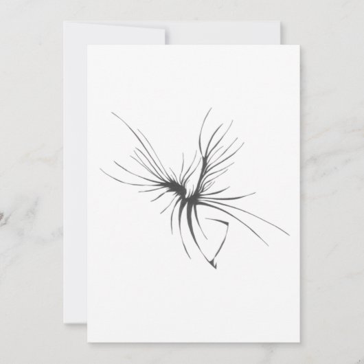 115 Zwart Witte Abstracte Tribale Tattoo Kunst Bedankkaart (Voorkant)