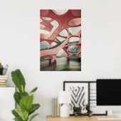 1160 Retro Futurisme Poster (Thuiskantoor)