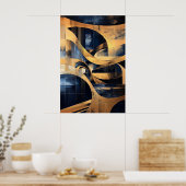 1161 Retro Futurisme Poster (Keuken)