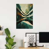 1162 Retro Futurisme Poster (Thuiskantoor)