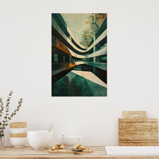 1162 Retro Futurisme Poster (Keuken)