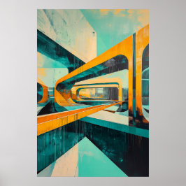 1164 Retro Futurisme Poster