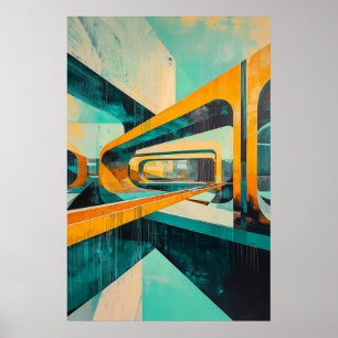 1164 Retro Futurisme Poster
