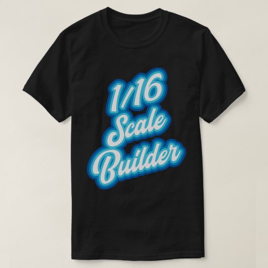 116 schaal modelbouwer 1 t-shirt (Design voorkant)