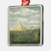 1170 Chimney Rock Landscape Metalen Ornament (Links)