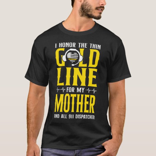 1172 Dispatcher Thin Gold Line I eren de dunne T-shirt (Voorkant)