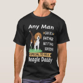 117 Elke Man Beagle Daddy T-shirt (Voorkant)