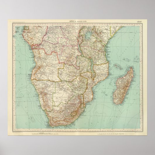 11819 Zuid-Afrika Poster (Voorkant)