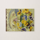 1187 Pansies in Teacup Legpuzzel (Horizontaal)