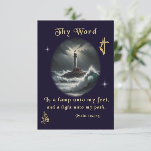 119 psalm bedankkaart (Staand voorkant)