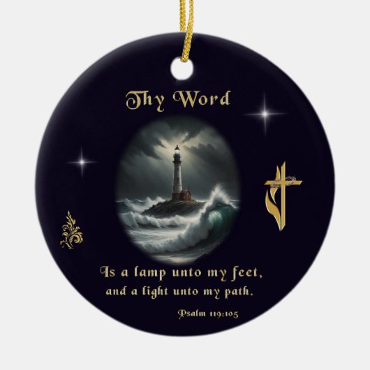 119 psalm keramisch ornament (Voorkant)