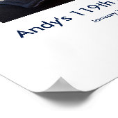 119e Verjaardag foto custom Sign In Party Board Poster (Hoek)