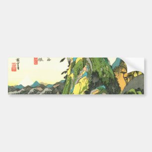 11. 箱 宿, 広 Hakone-juku, Hiroshige, Ukiyo-e Bumpersticker