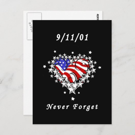 11-09-01 Patriottisch Tattoo Briefkaart (Voorkant / Achterkant)