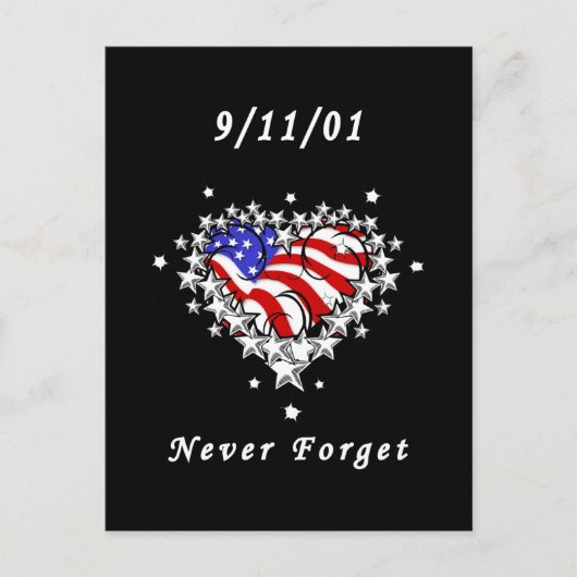 11-09-01 Patriottisch Tattoo Briefkaart (Voorkant)