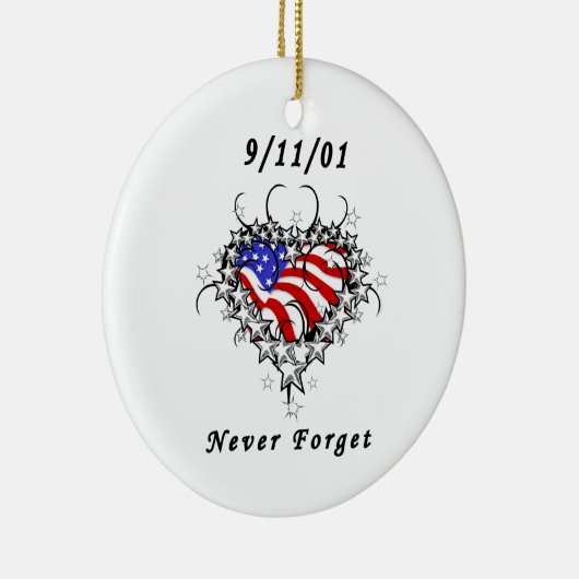 11-09-01 Patriottisch Tattoo Keramisch Ornament (Rechts)