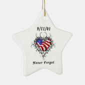 11-09-01 Patriottisch Tattoo Keramisch Ornament (Rechts)