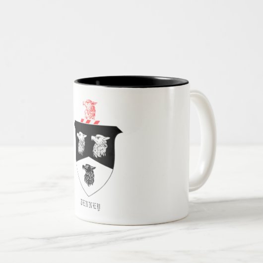 11 0z Mok met huurfamilie Crest (Voorkant rechts)