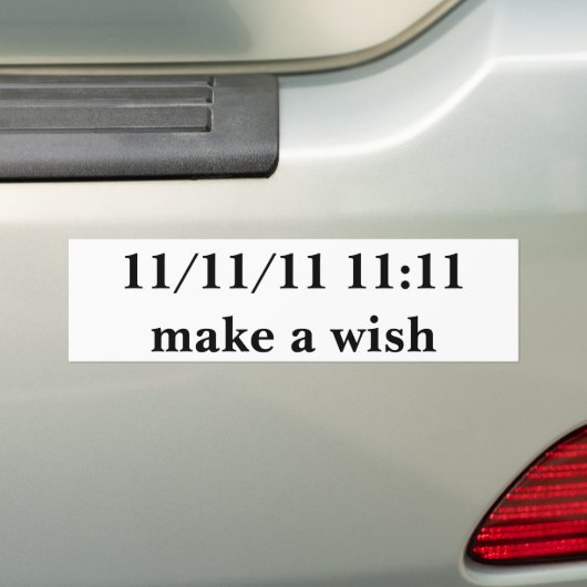 11-11-11 11:11 BUMPERSTICKER (Op auto)