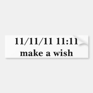 11-11-11 11:11 BUMPERSTICKER