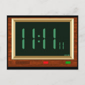 11:11 Briefkaart klok (Voorkant)