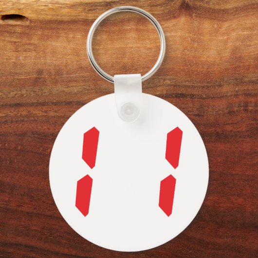 11 - 11 digitale wekker sleutelhanger (Voorkant)