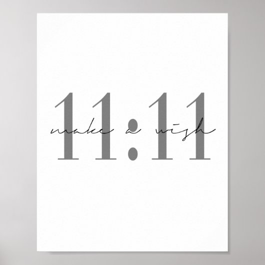 11:11 Een wens maken Poster (Voorkant)