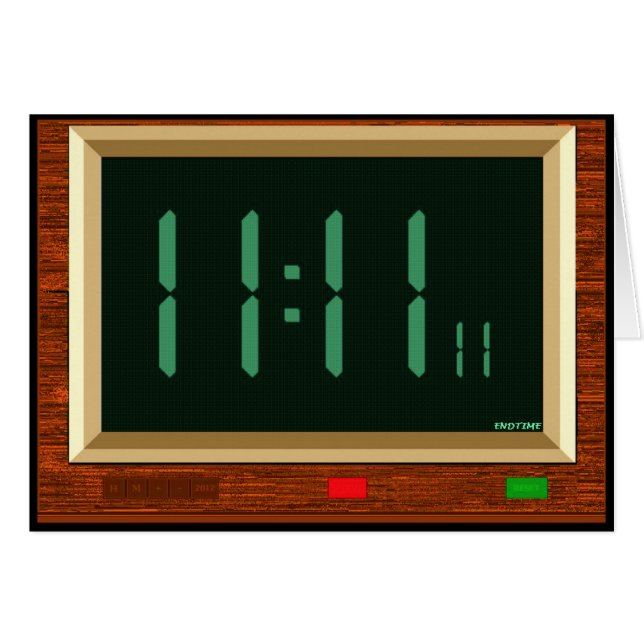 11:11 Klok "Vang later!" (Voorkant Horizontaal)