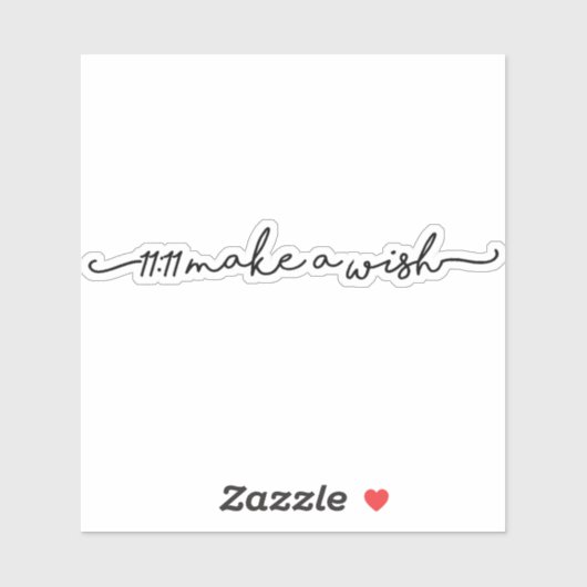 11:11 Maak een wens Sticker (Vel)