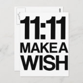 11:11 MAAK EEN WISS briefkaart (Voorkant / Achterkant)