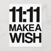 11:11 MAAK EEN WISS briefkaart (Voorkant)