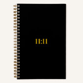 11:11 Manifestjournaal | Zwarte & Gold Gratitude Notitieboek (Voorkant)